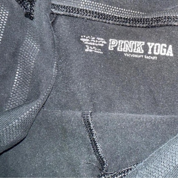 2012 PINK Victoria's Secret Black Sequin Foldover Leggings - Picture 7 of 9